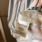 Bebop  Linen Blend Striped Sleeveless Shirt Dress Pink Blue Size Small Junior’s‎ Photo 4