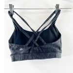 Lululemon Energy Sports Bra Criss Cross Back Yoga Sequin Snake Slate Black 4 Photo 4