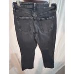 ZARA  Women's Black Wash Cropped Flare Jeans Raw Hem Size 4 Photo 4