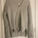 John + Jenn  Knit Sweater V-Neck Grey Photo 0