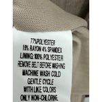 Signature by Robbi Bee Tan Cream Ribbed Belted Dress Women's Plus Size 2X Photo 5