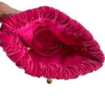 Lilly Pulitzer NEW Quilted Velvet Clutch Bag Bamboo Turnlock Luxe Pink Grenadine Photo 7