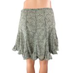 Dress Forum  Women's Gray Leopard Print Ruffled Mini A-Line Bubble Skort Skirt M Photo 1