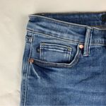 Judy Blue  size 13 31 slim boot denim Jeans Blue regular wash raw hem Photo 3