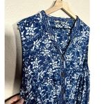 Soft Surroundings  Nahla Blue & White Print Sleeveless Jumpsuit Pockets Size 2X Photo 2