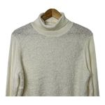 Juicy Couture Ivory Textured Wool-Blend Turtleneck Sweater Women's XL New Photo 1