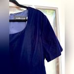 Sag Harbor  Midnight Blue Velvet Cocktail Timeless Party Dress Women’s Size 14 Photo 2