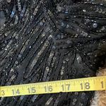 Mac Duggal  Black Long Sleeve V-Neck Sequin Gown size 6 Photo 7