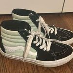 Vans  Sk8-Hi Skate Canvas Suede Black Mint Sneakers Womens' Size 9 Men’s Sz 7.5 Photo 0