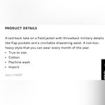 Madewell Surplus Jacket military green color size M Photo 9