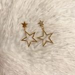 Star Drop Earrings Gold Photo 0