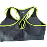 Under Armour  Mid Crossback Strappy Sports Bras Womens Sz XL Green Purple Print Photo 6