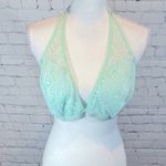 Flirtitude Bralette Lace Halter Pale Green-XL Photo 2