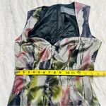 Jay Godfrey Size 8 Multicolor Shimmer Satin Abstract Cocktail Pencil Dress Silver Photo 10