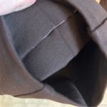 St. John Sport classic brown pleated trousers, gold accents, old money, hemmed Photo 4