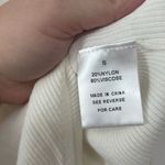 Wishlist  White Ribbed Ruffle Sleeve Bodysuit Size Small Photo 2