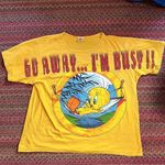 Looney Tunes VINTAGE YELLOW TWEETY TEE SHIRT Photo 0