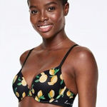 PINK - Victoria's Secret  wear everywhere push up Bra Black with Lemons Size 36C  N Photo 0