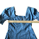 Umgee  Denim Women's S Mini Dress Blue Cotton Boho Western Festival Bohemian‎ Photo 6