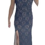 City Triangles City Triangle Dark Navy Blue Sequin Sparkle Maxi Formal Gown Women’s Size S/4 Photo 2