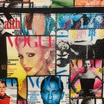 Vogue Magazine Vintage Printed Faux Leather Crossbody Bag Multi Photo 3