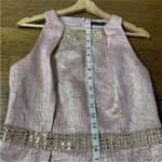 Carmen Marc Valvo  Pink Brocade Evening Dress Size 4 Photo 11