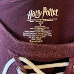 Harry Potter  Hogwarts Is My Home Maroon Lace Up Short Sleeve Tee Size Small Photo 3