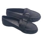 Soft Style Women's Vivid Moccasin Loafers Black Buckle Slip Photo 1
