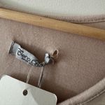 Elena Baldi NWT Silk Blend Made In Italy Double Layer Top Tan Size L Photo 5