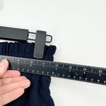 ZARA  Trousers Women Size XS High Waisted Navy Blue Pleated Slim Fit Button Photo 2