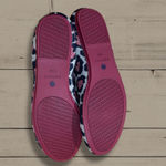 Rothy's The Flat Red Cat Leopard Print Slip On Ballet Flats Size 11.5 Black Photo 2