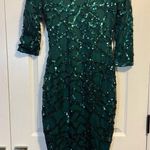 Boohoo Green Sequin  Dress Size US 4 Photo 0