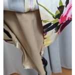 Y2K Strapless Silk Floral Dress Size Small Pink Photo 13