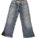 Hudson Jeans Hudson Cropped Side Slit Distressed Jeans Size 29 Photo 0