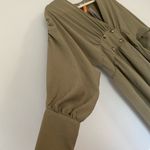 ASOS NWTs  Mini Dress Sage Green Above Knee Resort Vaca Yacht Button Summer Boho Photo 5