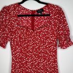Bardot Millie Midi Dress In Red Ditsy Floral Size 6 Photo 5