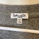 Splendid ‘Addison’ Jersey Mini Dress Heather Grey Belted Women’s Size Large Photo 1