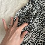 ZARA  Black And White Leopard Print Midi Dress Photo 7