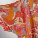 JESS LEA BOUTIQUE Tunic Top Extra Large Blouse Watercolor Pastel Made in USA Pink Size XL Photo 6