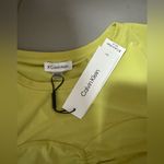 Calvin Klein NWT Slim Fit Suit Green Ruched Short Sleeve Women’s Blouse Size XL Photo 1