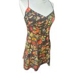 Urban Outfitters Floral Print Strap Spaghetti Button Ruffled Mini Dress Size M Photo 1