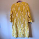 Soft Surroundings  Yellow Linen Sun Dress Womens S Beachy Casual Short 3/4 Sleeve Photo 8
