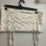 Wide Lace Suspenders White XL Skirt Photo 2