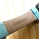 Heidi Daus Pastel Crystal Watch with Aqua Leather Strap Blue Photo 12