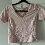 Lululemon  V-Neck light pink top- size 4  Photo 2