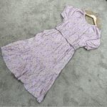 Matilda Jane  Enchanted Garden Artist Floral Tiered Midi Dress Boho in Purple L Photo 9