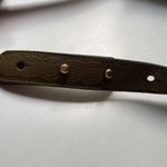 Leather Statement Belt Medallion‎ Butterfly Genuine Leather Brown Gold Metallic Photo 3