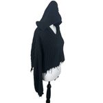 Wildfox  Marley Oversized Black Hoodie Crop Relaxed 100% Cotton Sweater Top Small Photo 3