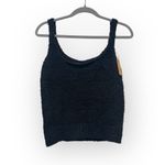 SKIMS  Cozy Knit Cropped Tank Top Black – Size L/XL - NWT Photo 3