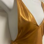 Missguided Bronze Ultimate Plunge One Piece Swimsuit Photo 3
